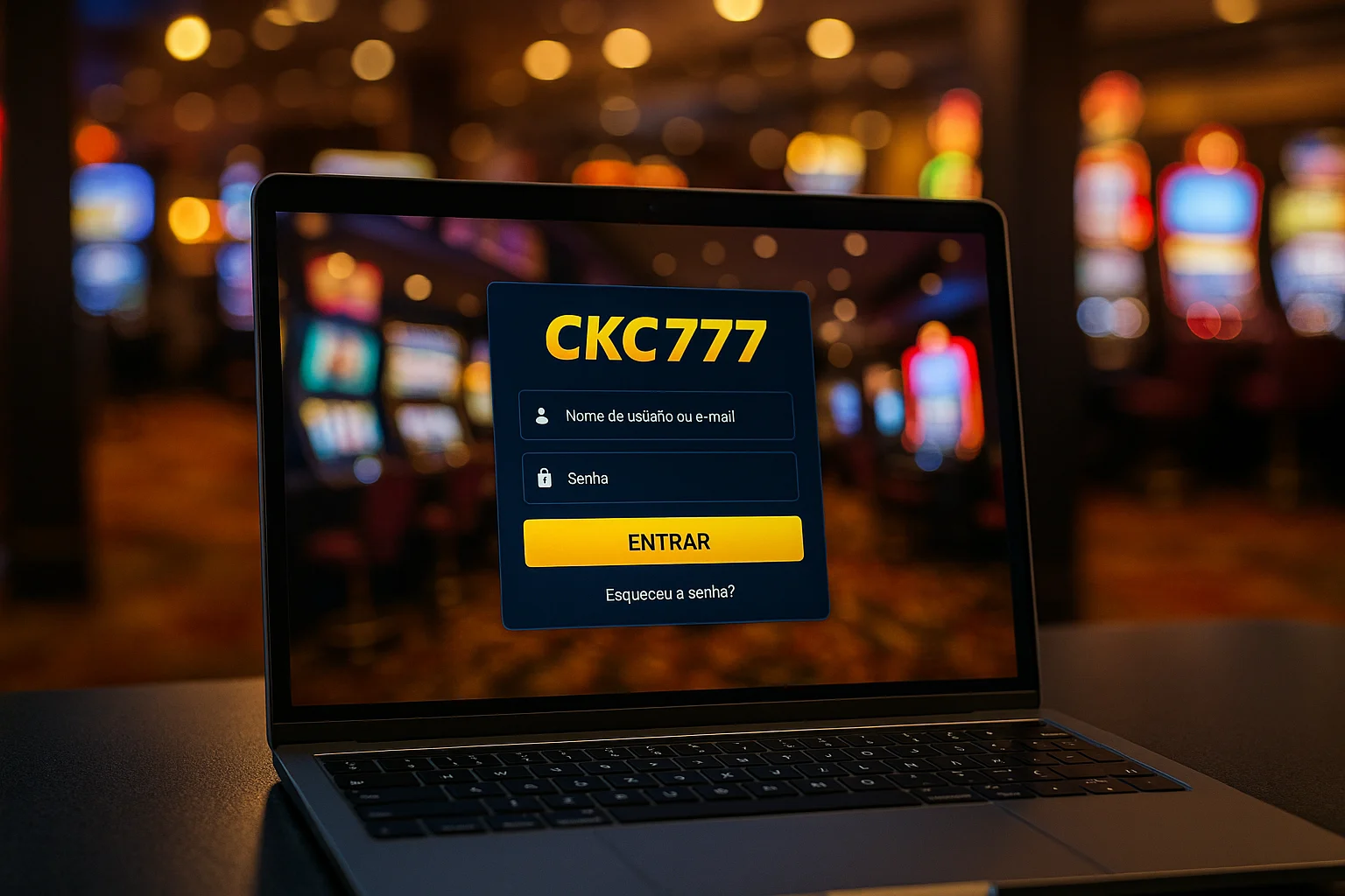 Criar uma nova Conta no plataforma CKC777